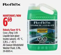 Canadian Tire Reflex -45°C All-Season Windshield Washer Fluid, 3.78L offer