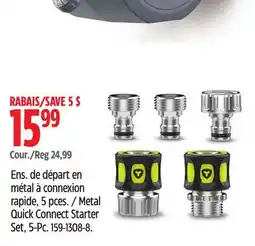 Canadian Tire Metal Quick Connect Starter Set, 5-Pc offer