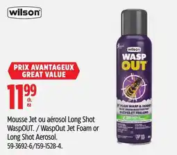 Canadian Tire WaspOut Jet Foam or Long Shot Aerosol offer