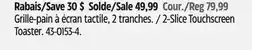 Canadian Tire 2-Slice Touchscreen Toaster offer