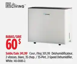 Canadian Tire For Living 35-Pint, 2-Speed Dehumidifier offer