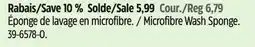 Canadian Tire Microfibre Wash Sponge offer