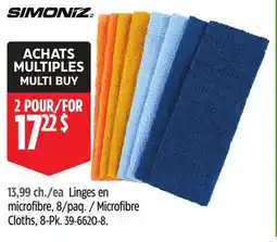 Canadian Tire Microfibre Cloths, 8-Pk offer