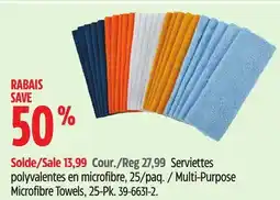 Canadian Tire Multi-Purpose Microfibre Towels offer