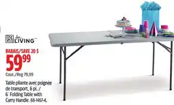 Canadian Tire 6´ Folding Table with Carry Handle offer