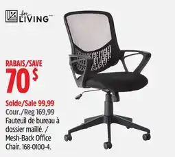 Canadian Tire For Living Mesh-Back Office Chair offer