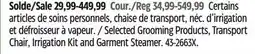 Canadian Tire Selected Grooming Products, Transport Chair, Irrigation Kit and Garment Steamer offer