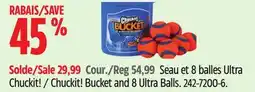 Canadian Tire Chuckit! Bucket and 8 Ultra Balls offer