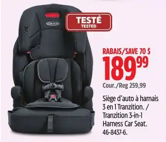 Canadian Tire Tranzition 3-in-1 Harness Car Seat offer