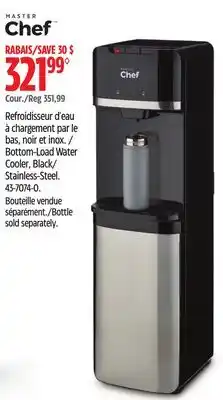 Canadian Tire Master Chef Bottom-Load Water Cooler, Black/ Stainless-Steel offer
