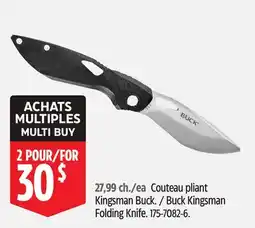 Canadian Tire Buck Kingsman Folding Knife offer