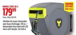 Canadian Tire Retractable Hose Reel with 120´ Hose with Nozzle offer