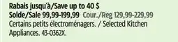 Canadian Tire Kitchen Aid Selected Kitchen Appliances offer