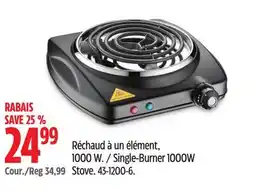 Canadian Tire master Chef Single-Burner 1000W Stove offer