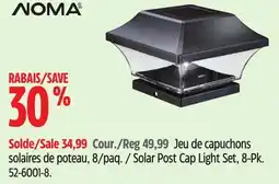 Canadian Tire Solar Post Cap Light Set, 8-Pk offer