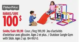 Canadian Tire Fisher-Price Outdoor Jungle Gym with Slide offer