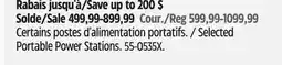 Canadian Tire Selected Portable Power Stations offer