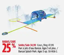 Canadian Tire Banzai Banzai Splash Park offer