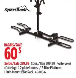 Canadian Tire 2-Bike Platform Hitch-Mount Bike Rack offer