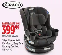 Canadian Tire Graco Easy Turn Rotating Car Seat offer