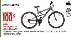 Canadian Tire Outlook Youth or Adult Bike offer