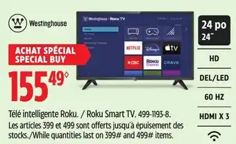 Canadian Tire Roku Smart TV offer