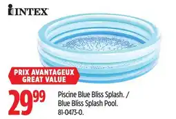 Canadian Tire INTEX Blue Bliss Splash Pool offer