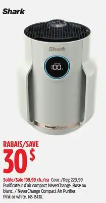 Canadian Tire Shark NeverChange Compact Air Purifier offer