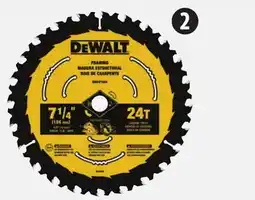 Canadian Tire DEWALT 7 1⁄4˝ 24-Tooth Circular Saw Blade offer