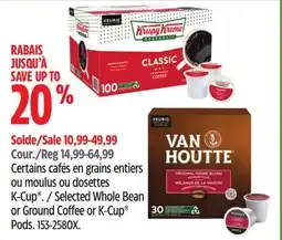 Canadian Tire Selected Whole Bean or Ground Coffee or K-Cup Pods offer