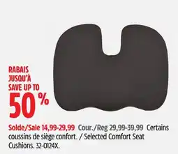 Canadian Tire Selected Comfort Seat Cushions offer