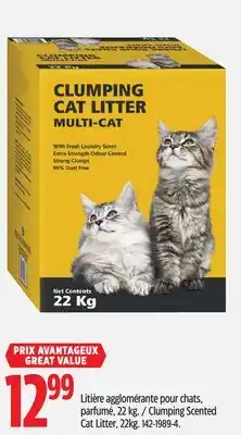 Canadian Tire Clumping Scented Cat Litter, 22kg offer