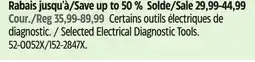 Canadian Tire Selected Mastercraft Electrical Diagnostic Tools offer
