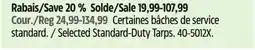 Canadian Tire Selected Standard-Duty Tarps offer