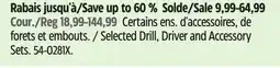 Canadian Tire Selected Drill, Driver and Accessory Sets offer