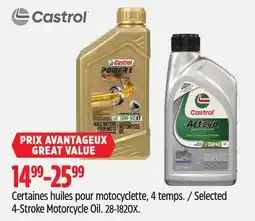 Canadian Tire Castrol Selected 4-Stroke Motorcycle Oil offer