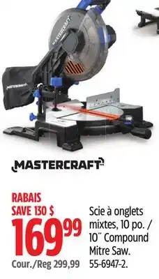 Canadian Tire 10 Compound Mitre Saw offer