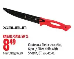Canadian Tire Xcalibur Fillet Knife with Sheath, 6˝ offer