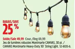 Canadian Tire CANVAS Montmarte Heavy-Duty 30´ String Light offer