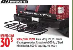 Canadian Tire MotoMaster Steel Hitch Basket offer