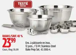 Canadian Tire MASTER Chef 12-Pc Stainless-Steel Bake Prep Set offer