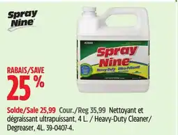 Canadian Tire Heavy-Duty Cleaner offer