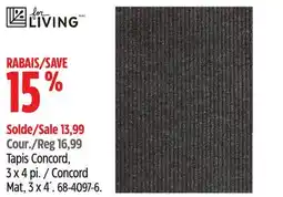 Canadian Tire FOR LIVING Concord Mat offer