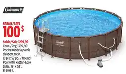 Canadian Tire Round Pool with Rattan-Look Sides offer