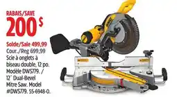 Canadian Tire 12˝ Dual-Bevel Mitre Saw offer