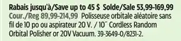 Canadian Tire 10 Cordless Random Orbital Polisher or 20V Vacuum offer