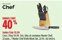 Canadian Tire Master Chef Knife Block Set, 22-Pc offer