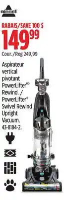 Canadian Tire Bissell PowerLifter Swivel Rewind Upright Vacuum offer