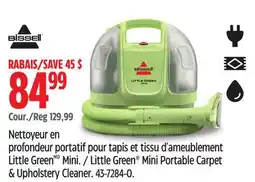 Canadian Tire Little Green Mini Portable Carpet & Upholstery Cleaner offer