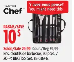 Canadian Tire 20-Pc BBQ Tool Set offer